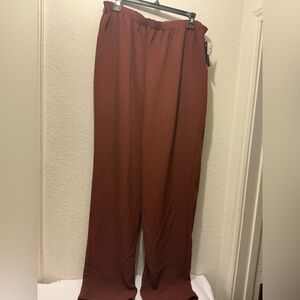 Allie Coosh Womens Sophia Pull on Dress pant in ginger size XL $235
